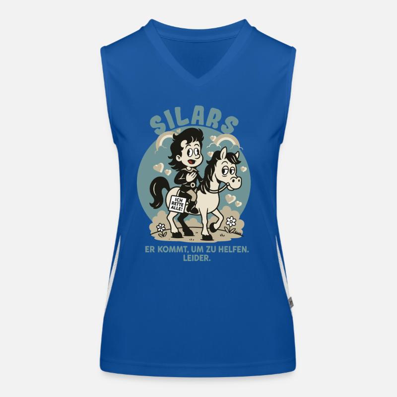 Silars: Held wider Willen auf Pferd Funktionelles Kontrast-Tank Top für Frauen