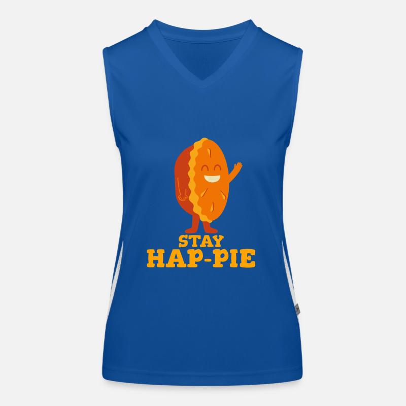 Stay Hap-Pie: Ein Stück Freude Funktionelles Kontrast-Tank Top für Frauen
