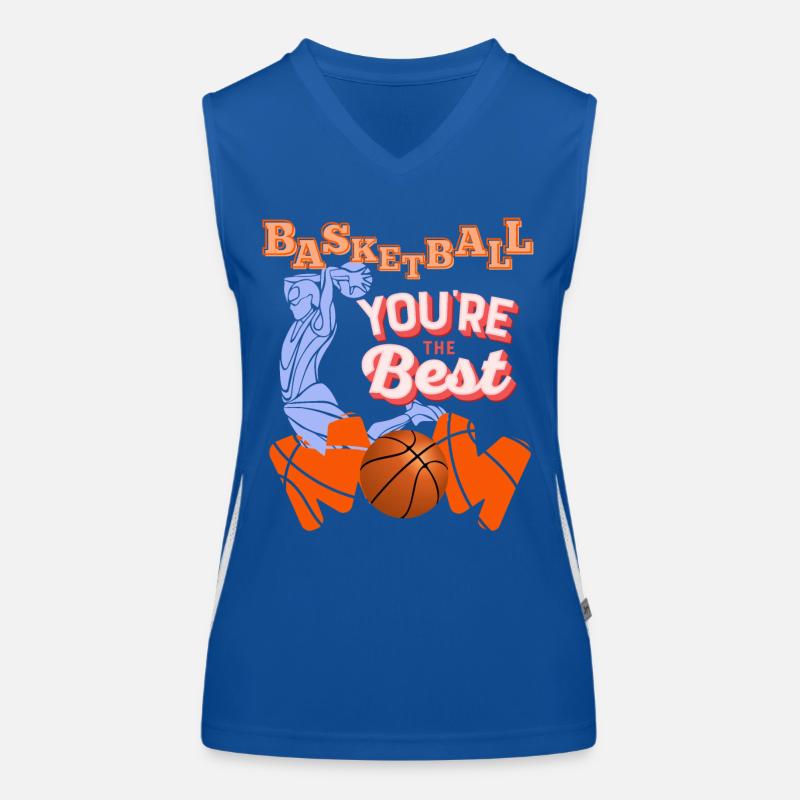 BASKETBALL, DU BIST DIE BESTE MUTTER Funktionelles Kontrast-Tank Top für Frauen