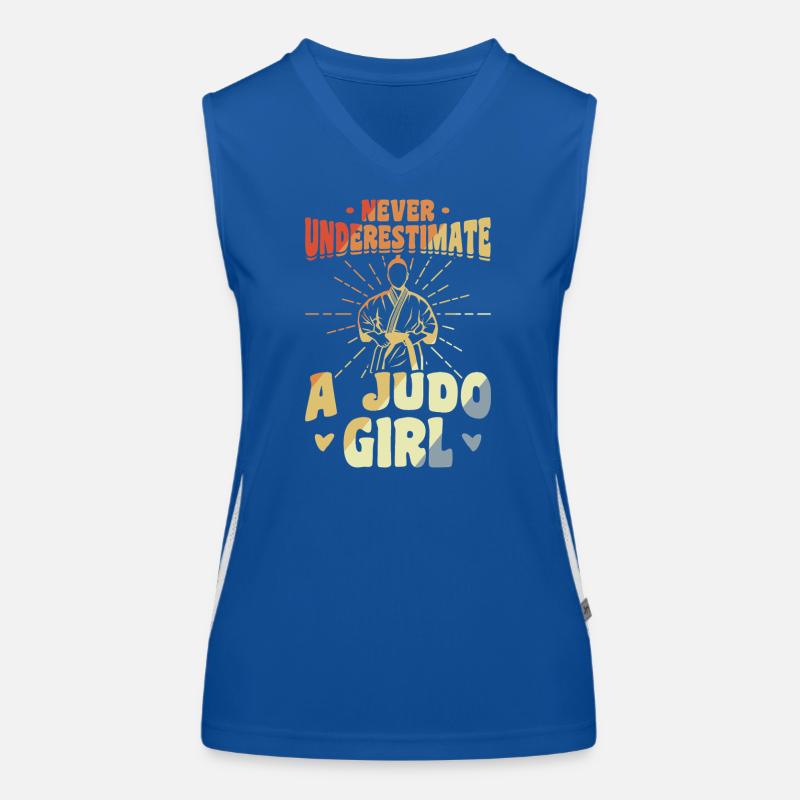 Judo Mädchen Funktionelles Kontrast-Tank Top für Frauen