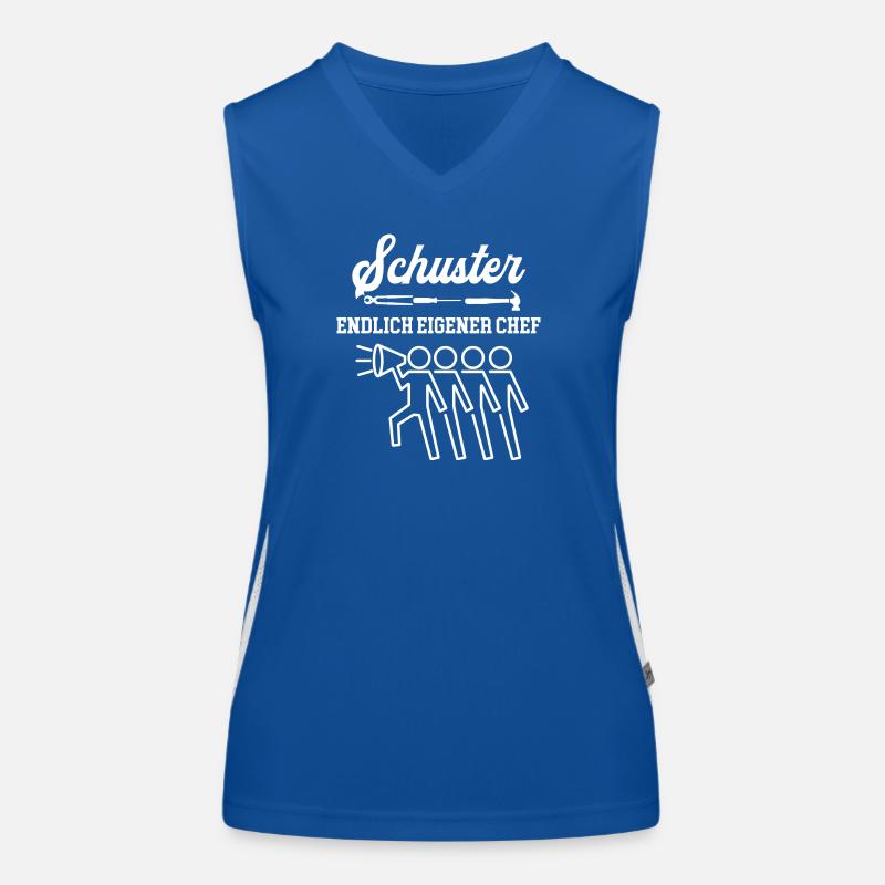 Schuster Endlich Eigener Chef Schusterei Meister Funktionelles Kontrast-Tank Top für Frauen