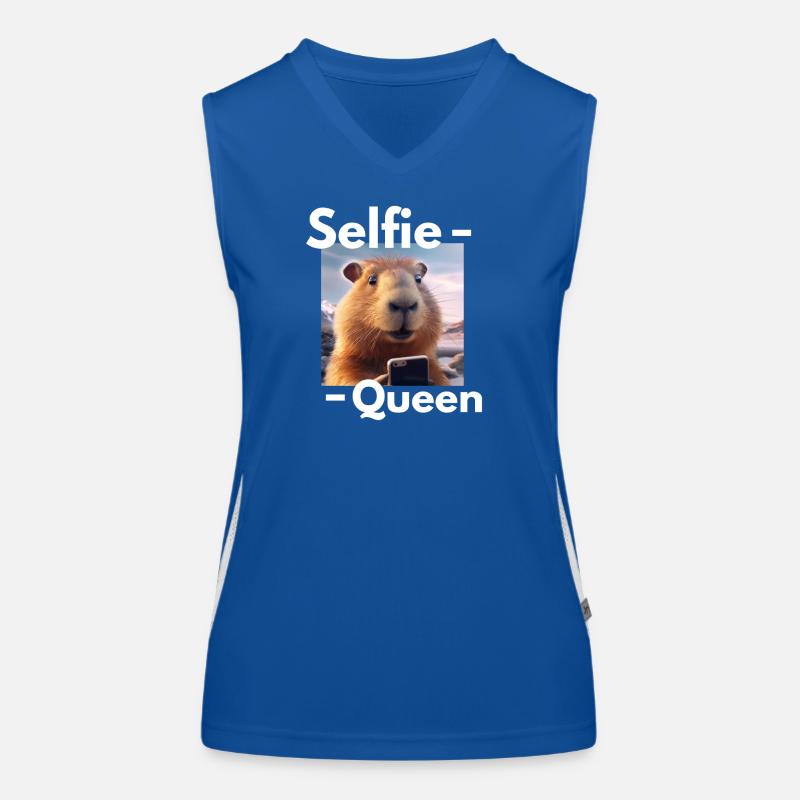 Capybara Selfie Queen Débardeur respirant contrasté Femme