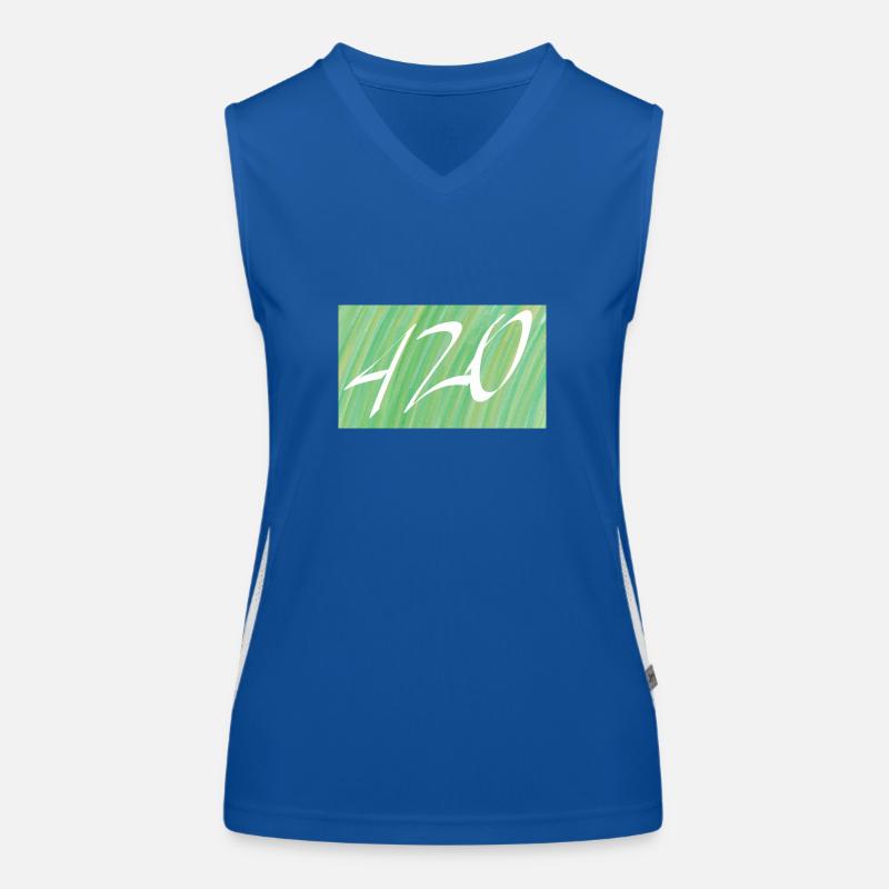 420 Design Dégradé Vert Débardeur respirant contrasté Femme