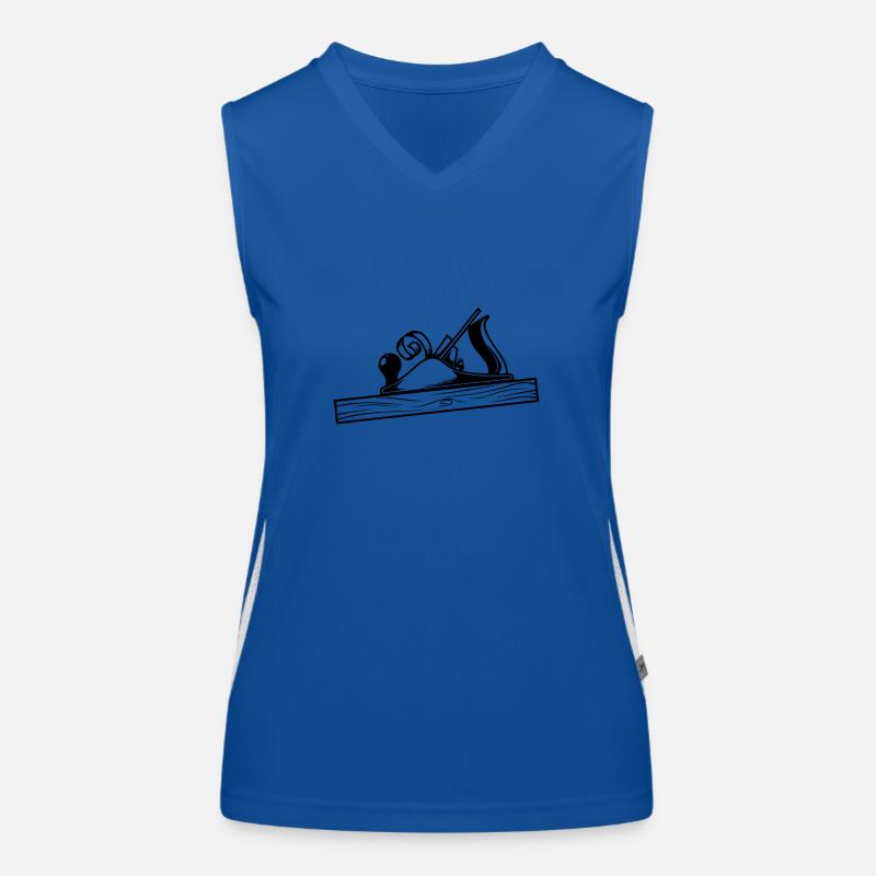 Schreiner Hobel Design Funktionelles Kontrast-Tank Top für Frauen