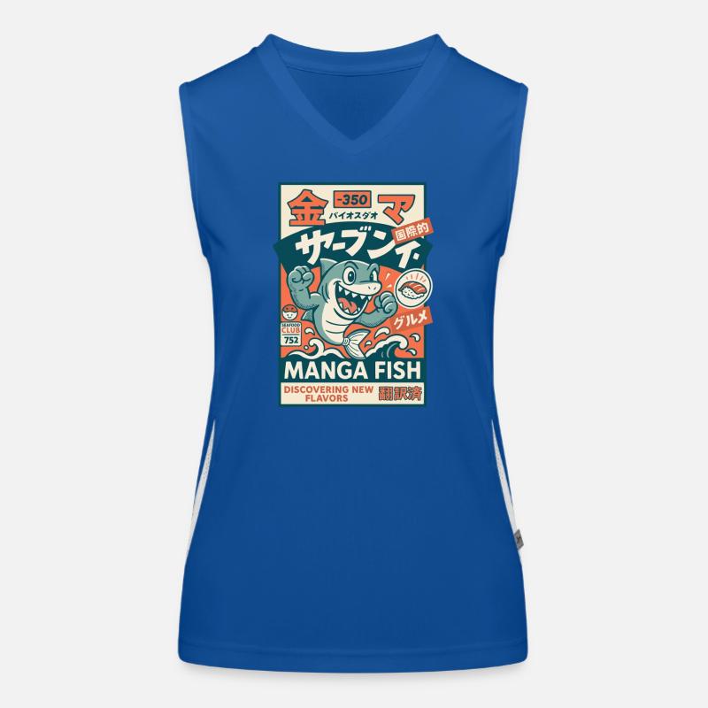 Manga Fish Women's Functional Contrast Tank Top