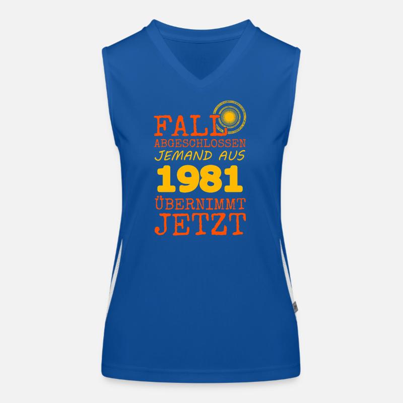 abgeschlossen 1981 Funktionelles Kontrast-Tank Top für Frauen
