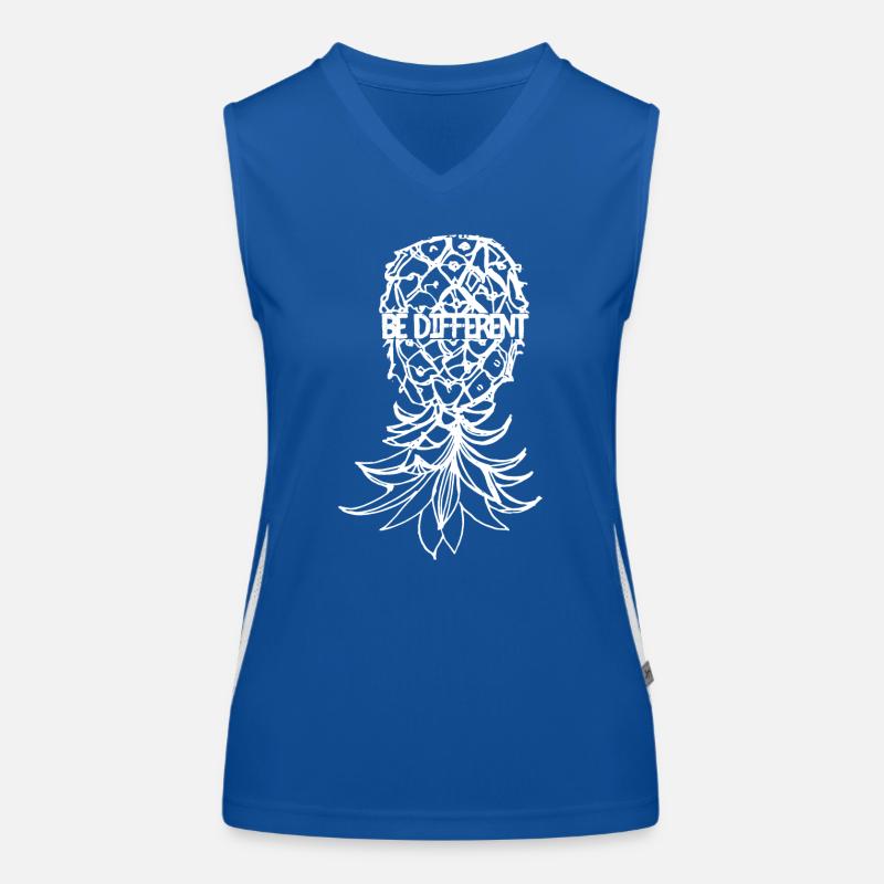 Be different Pineapple Upside down Swinger Women's Functional Contrast Tank Top