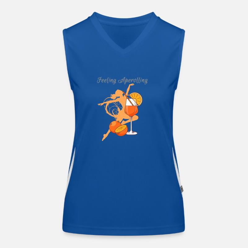 Illustration, bunt, Graffiti,Feeling,aperoli Funktionelles Kontrast-Tank Top für Frauen