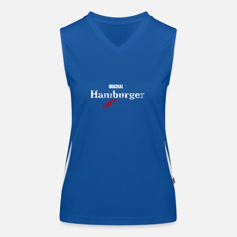 Original Hamburger - 100% Funktionelles Kontrast-Tank Top für Frauen