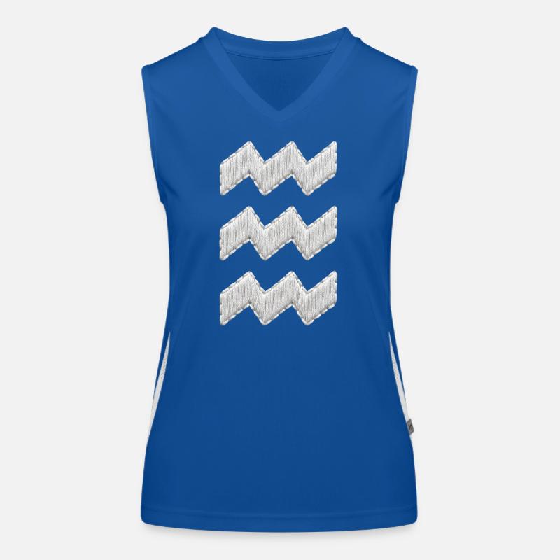 Eindhoven Vibes embroidery look white (printed) Women's Functional Contrast Tank Top