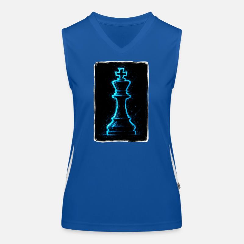 Electric King: The Grandmaster's Setup Women's Functional Contrast Tank Top