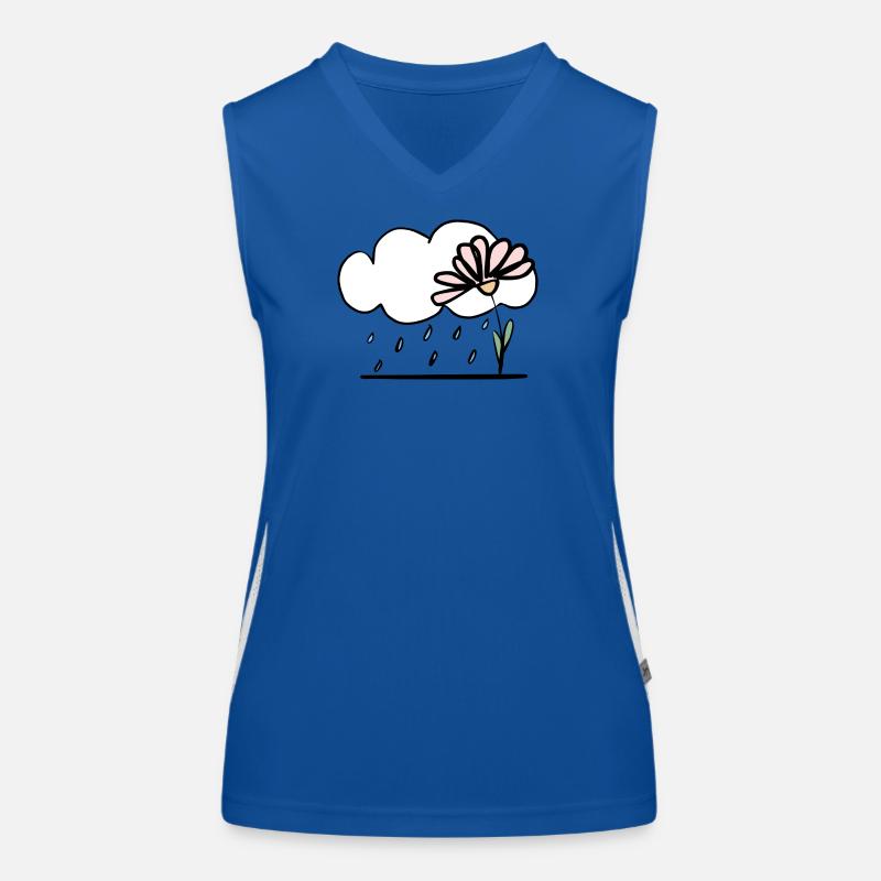 Flower in the rain Women's Functional Contrast Tank Top