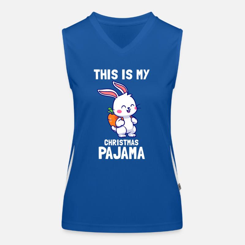 c’est mon pyjama de Noël Débardeur respirant contrasté Femme