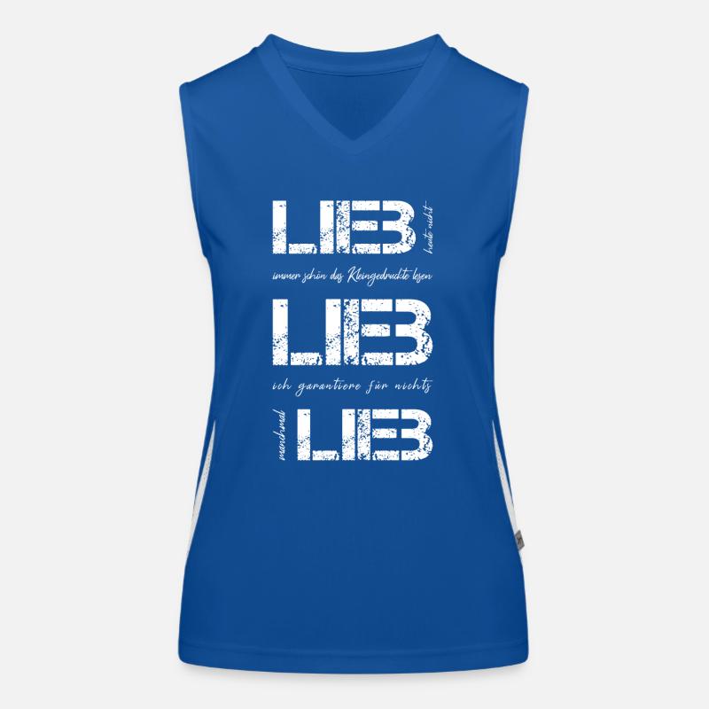 lieb frech Funktionelles Kontrast-Tank Top für Frauen