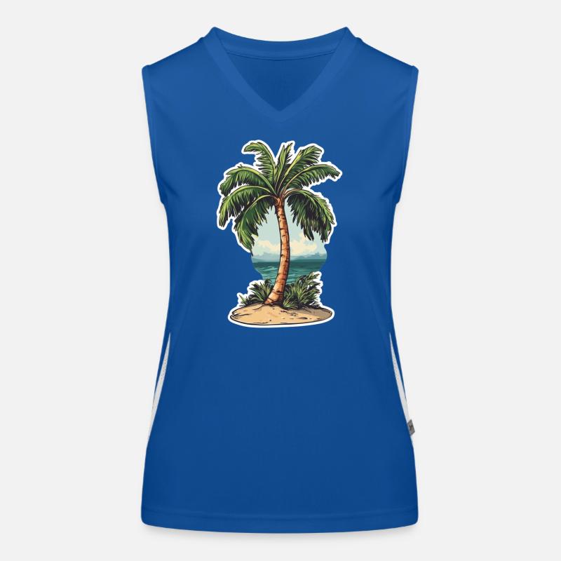 Palmier Débardeur respirant contrasté Femme