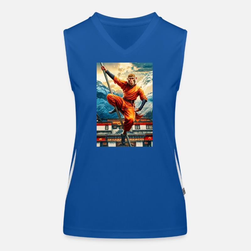 Humanoid Monkey Shaolin Monk Women's Functional Contrast Tank Top