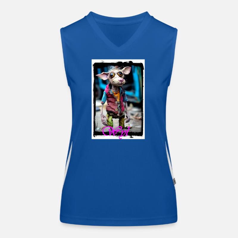 Poupée Punk Gremlin Vintage Charm Gutted Débardeur respirant contrasté Femme