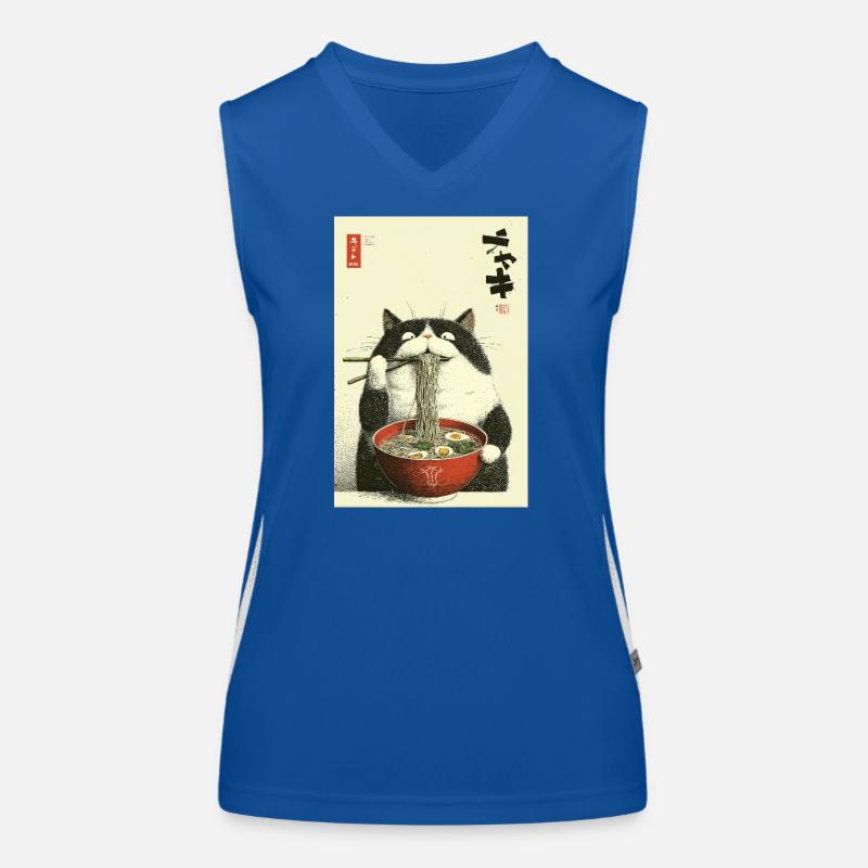 Neko Noodle Joy Funktionelles Kontrast-Tank Top für Frauen