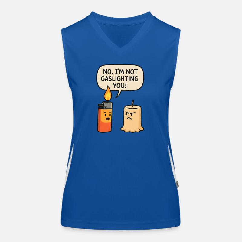 Non, je ne te manipule pas Débardeur respirant contrasté Femme