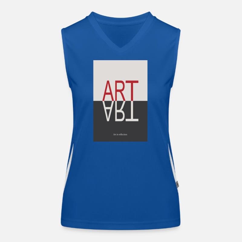 ART Reflection Minimalist Concept Poster Women's Functional Contrast Tank Top