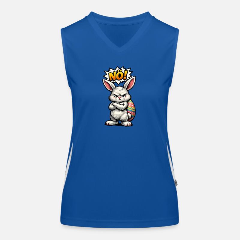 Nö Osterhase Ostern Funktionelles Kontrast-Tank Top für Frauen