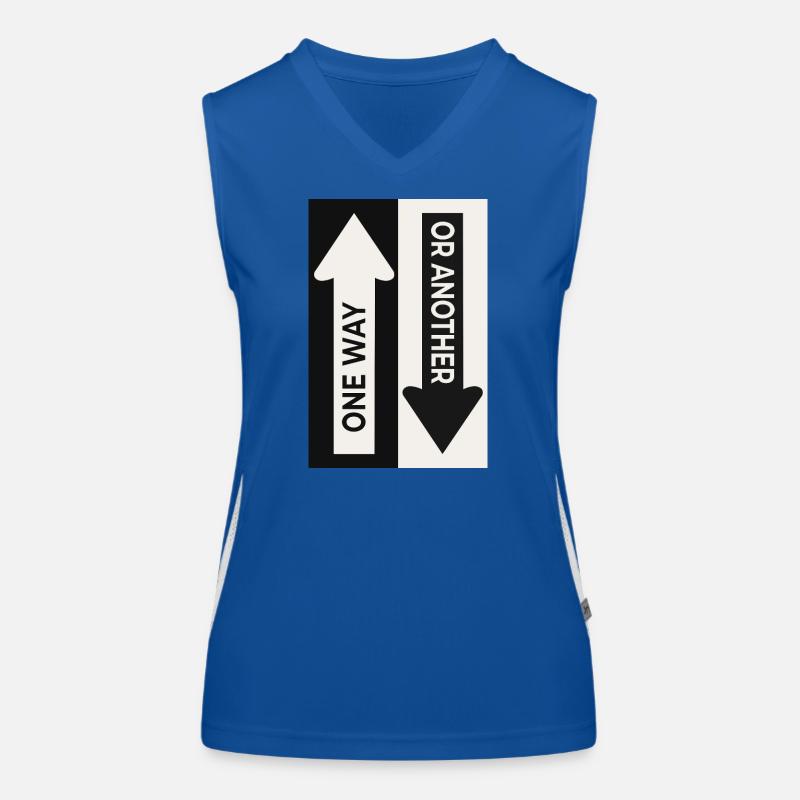 One Way Or Another Entscheidung Motivation Funktionelles Kontrast-Tank Top für Frauen