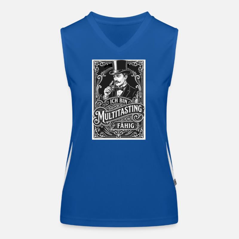 Whisky Ich bin Multitastingfähig Funktionelles Kontrast-Tank Top für Frauen