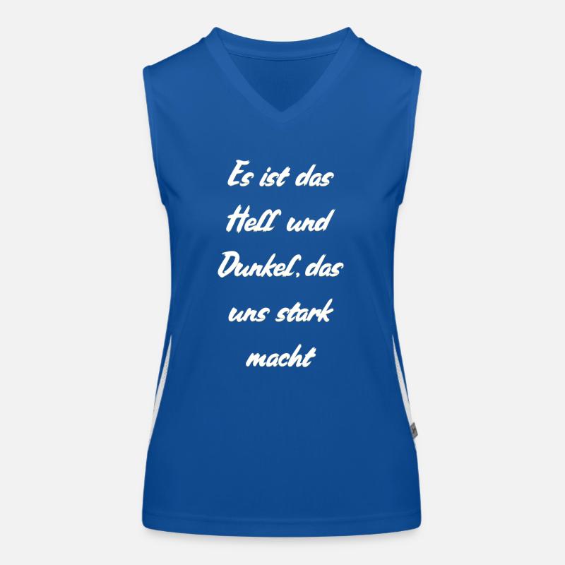 Hell und Dunkel Funktionelles Kontrast-Tank Top für Frauen