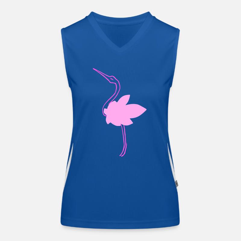 Stork - Women's Functional Contrast Tank Top - royal/white