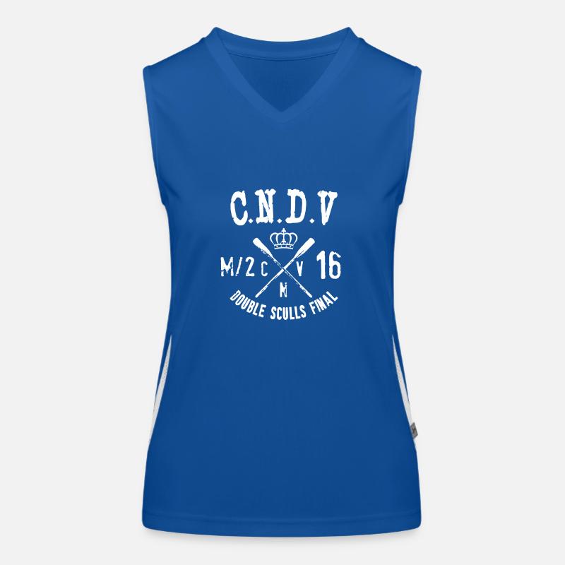 CNDV Rowing double sculls final Débardeur respirant contrasté Femme