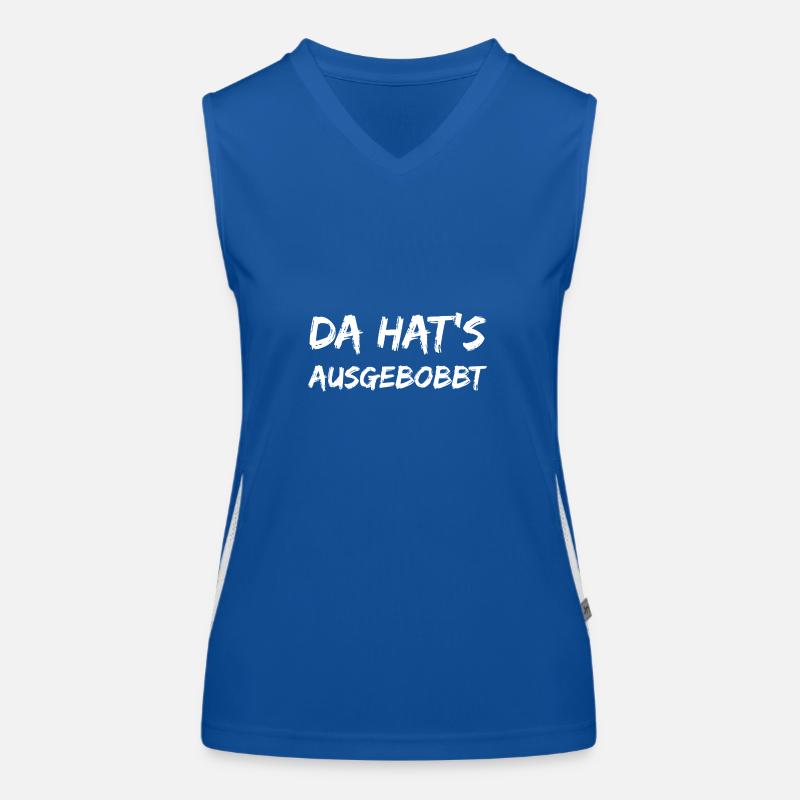 da hat sichs ausgebobbt - bob tschigerillo Funktionelles Kontrast-Tank Top für Frauen