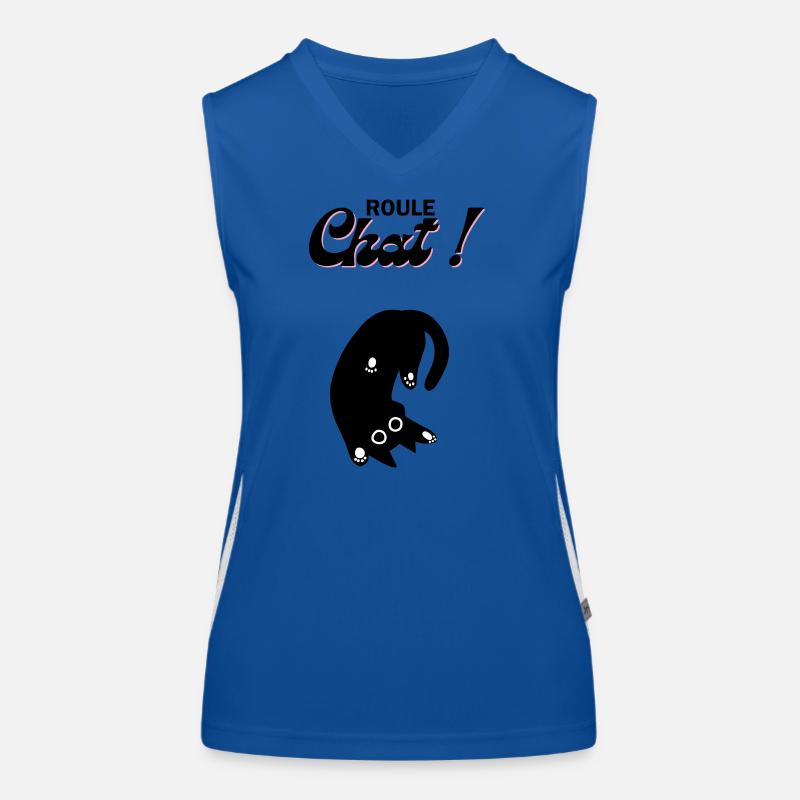 Freilaufende Katze! Funktionelles Kontrast-Tank Top für Frauen
