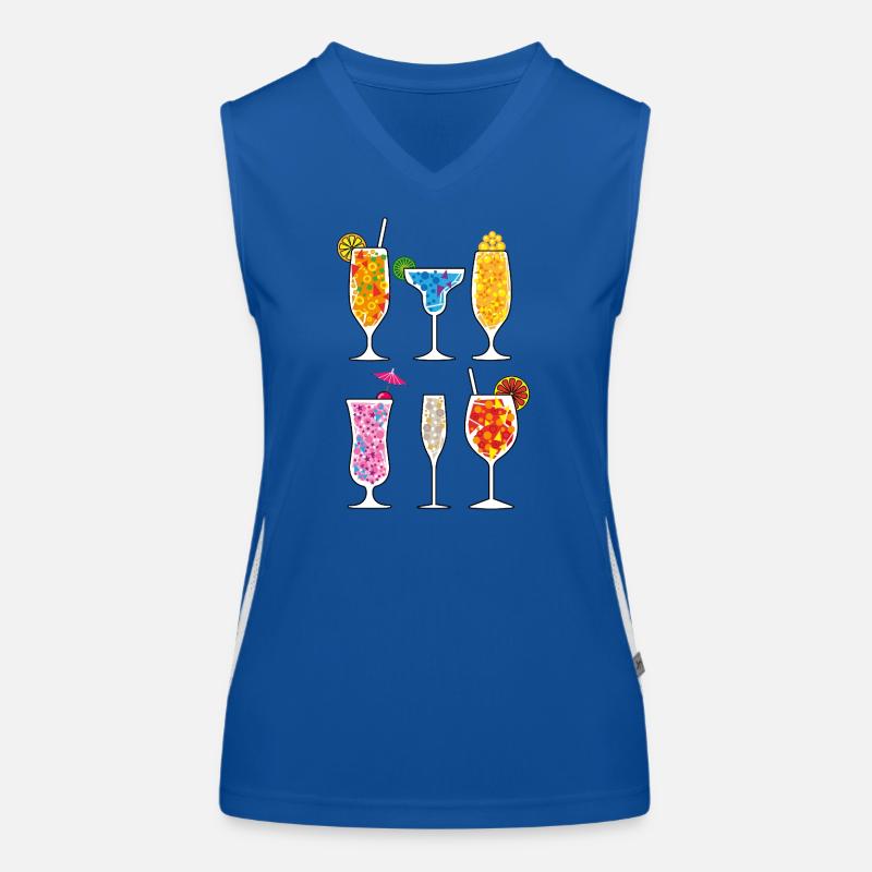 Sommer-Drinks Funktionelles Kontrast-Tank Top für Frauen