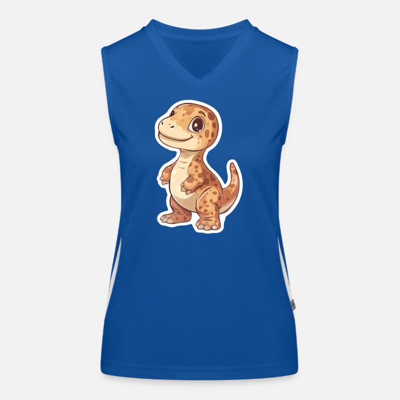 Dinosaurier Funktionelles Kontrast-Tank Top für Frauen