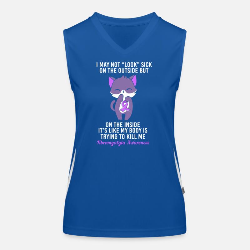 Fibromyalgie Débardeur respirant contrasté Femme