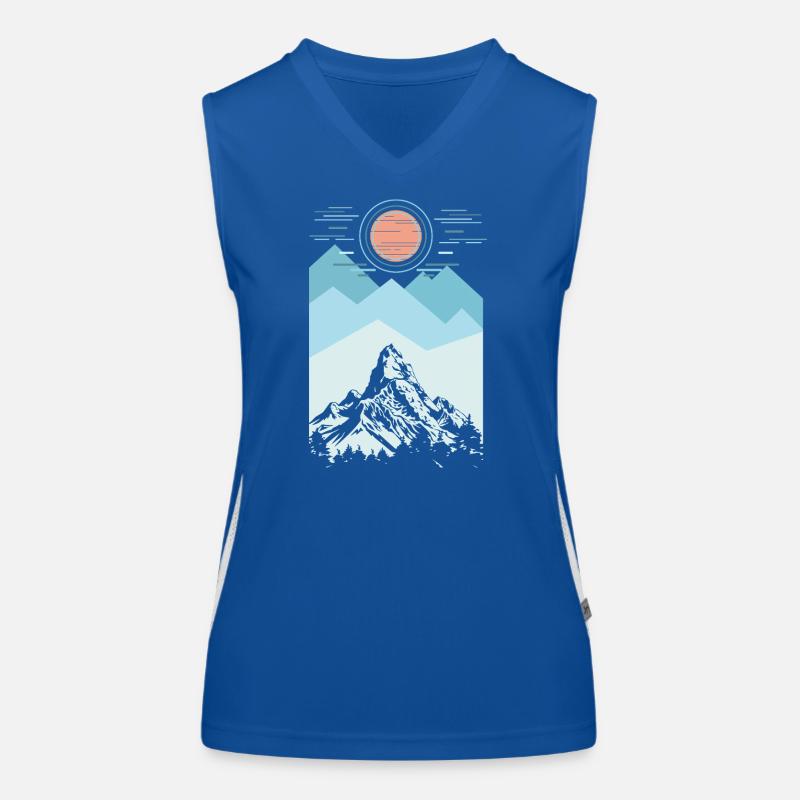 Hiker Scout Camping Hiking Mountain Climbing Mount Women's Functional Contrast Tank Top