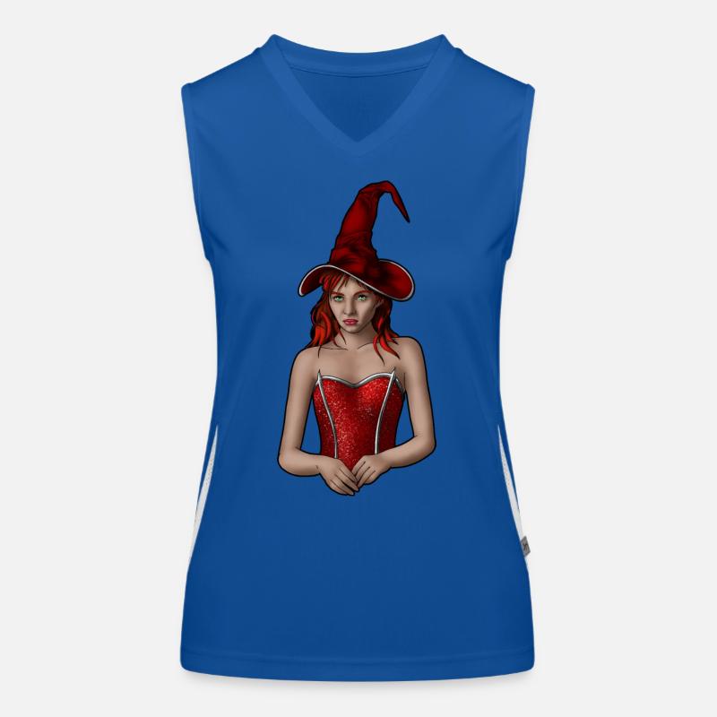 Die Hexe Funktionelles Kontrast-Tank Top für Frauen