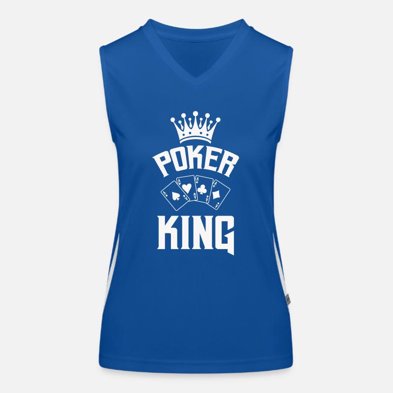 poker king Funktionelles Kontrast-Tank Top für Frauen