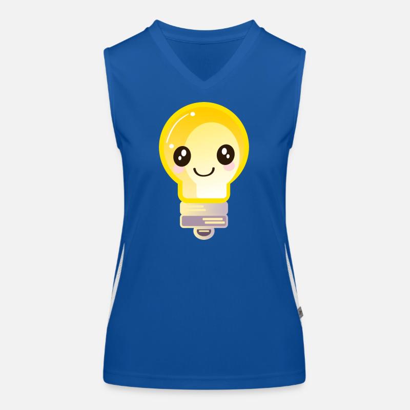 GLÜHBIRNE LICHT Funktionelles Kontrast-Tank Top für Frauen