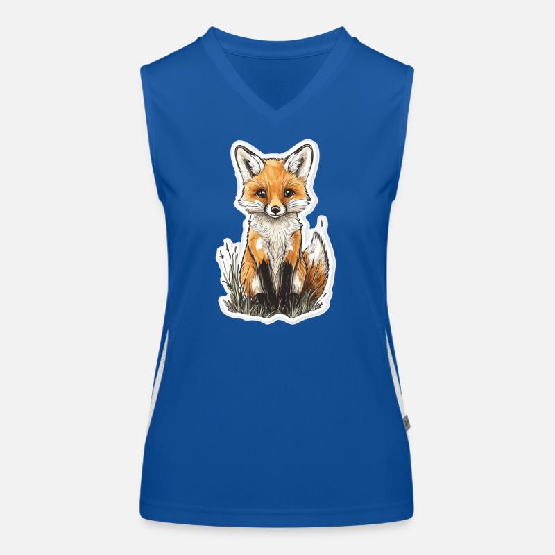 Fuchs Funktionelles Kontrast-Tank Top für Frauen
