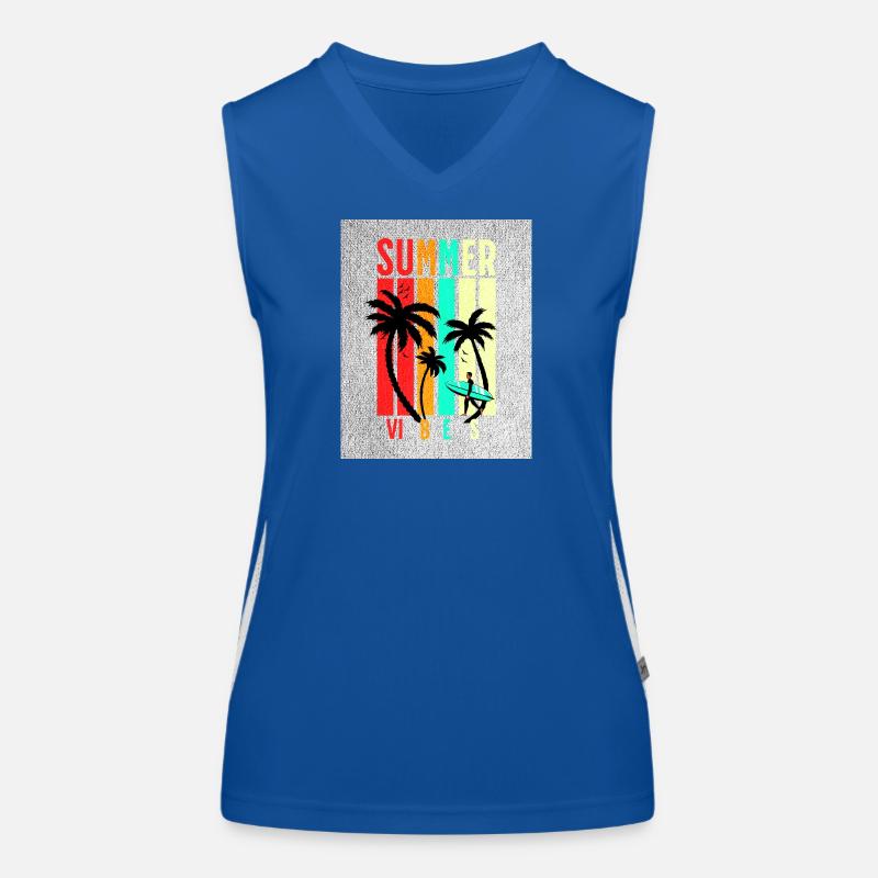 Summer Vibez Funktionelles Kontrast-Tank Top für Frauen