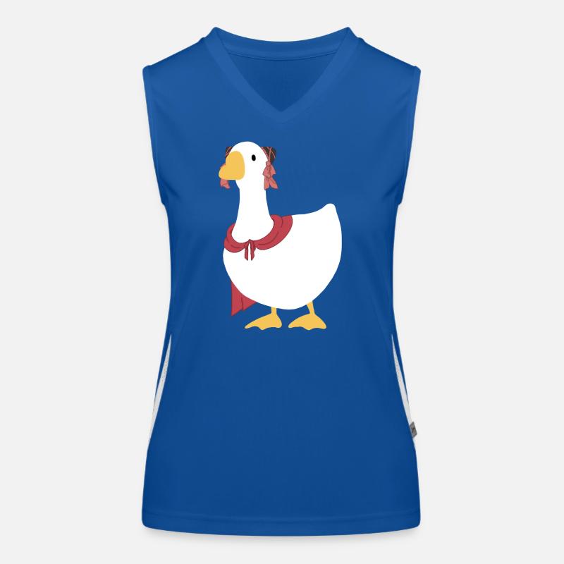Wo sich Winde treffen – Chinesische Gans – Rubin Funktionelles Kontrast-Tank Top für Frauen