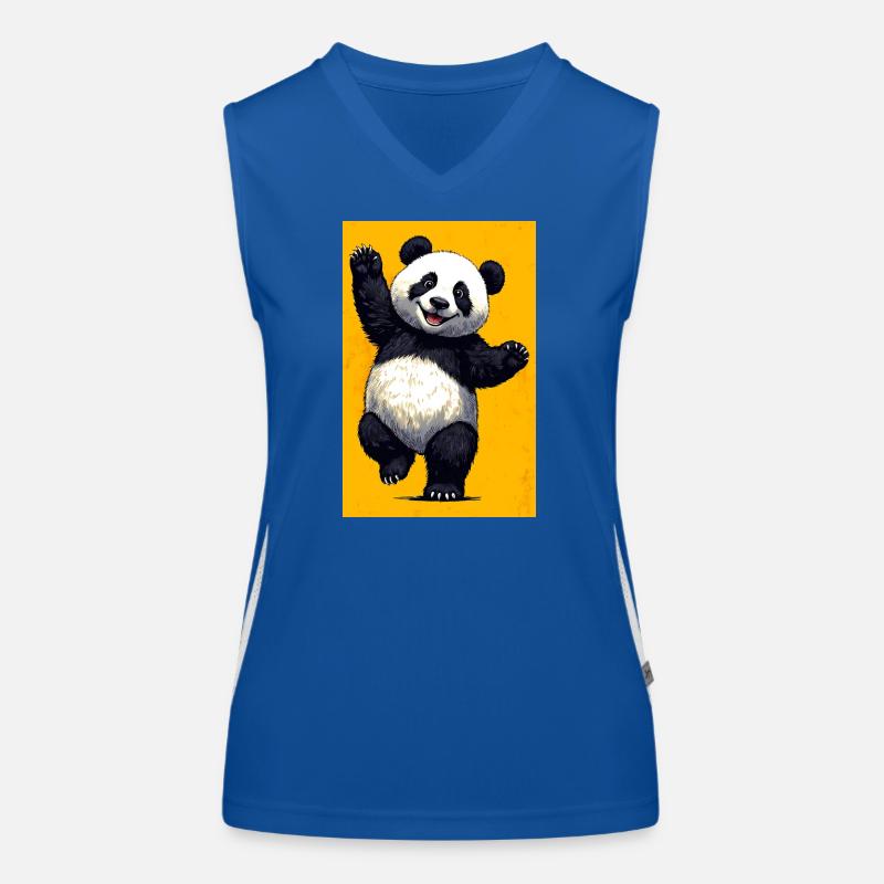 Panda Funktionelles Kontrast-Tank Top für Frauen