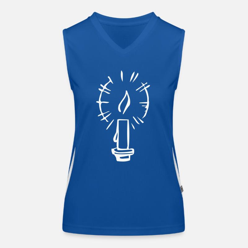 Kerze Funktionelles Kontrast-Tank Top für Frauen