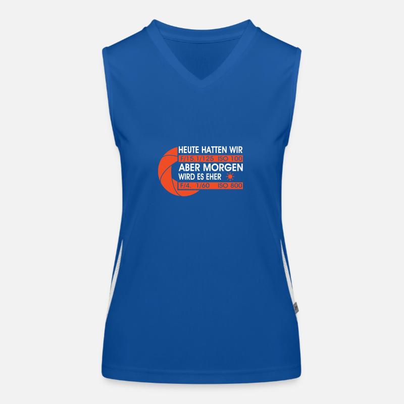 Fotografen Witz Geschenk Funktionelles Kontrast-Tank Top für Frauen