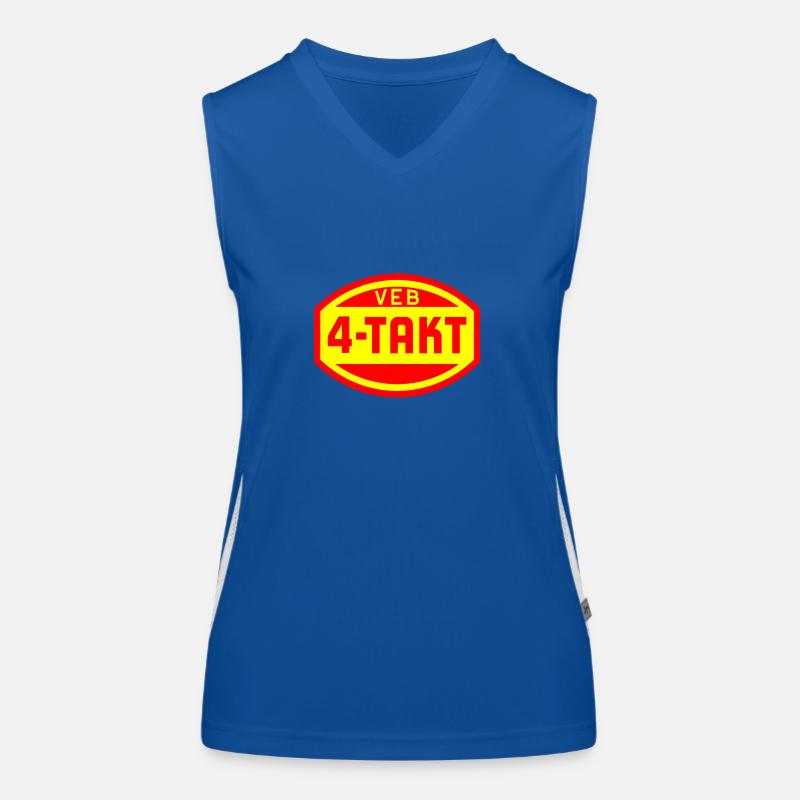 VEB 4-Takt Logo (2c) Funktionelles Kontrast-Tank Top für Frauen