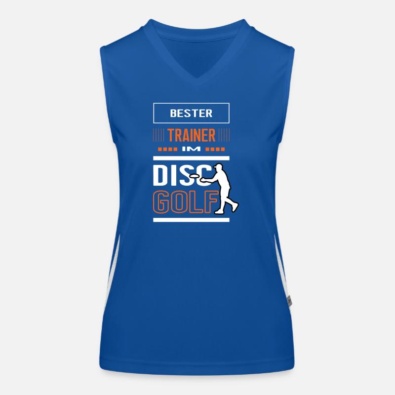 Bester Discgolf Trainer Discgolftrainer Training Funktionelles Kontrast-Tank Top für Frauen