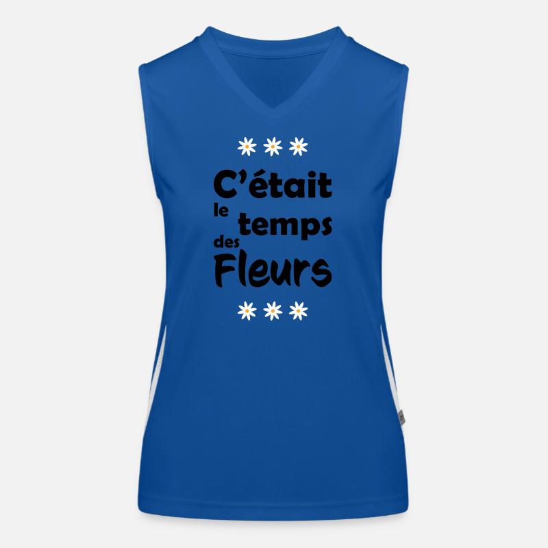 C'était le temps des fleurs Débardeur respirant contrasté Femme