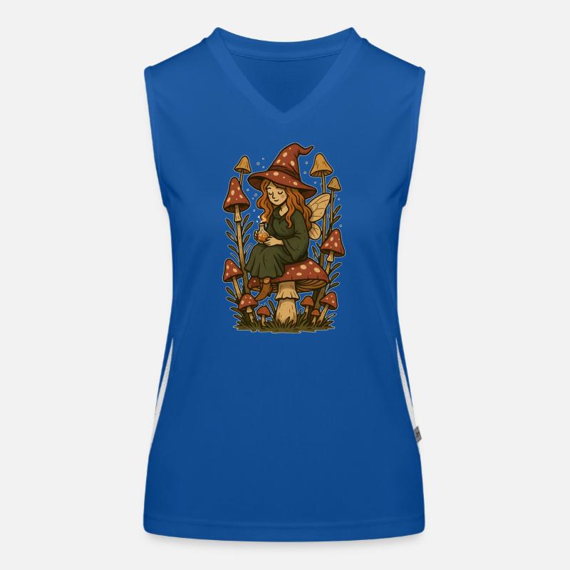 Fairytale forest magic fairy Women's Functional Contrast Tank Top