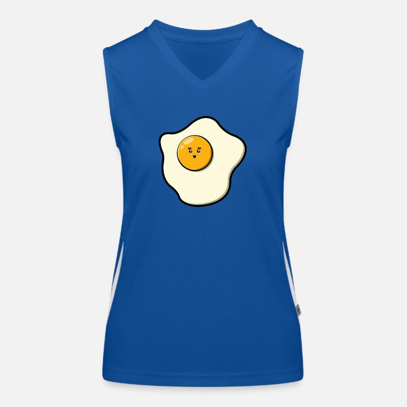 Cute Fried Egg Women's Functional Contrast Tank Top